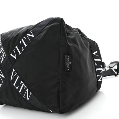 Valentino Garavani Nylon Ribbon VLTN Duffle Bag Black 9 of 9