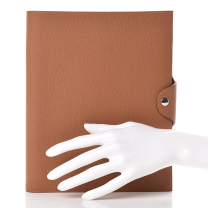 Hermes Togo Ulysse MM Notebook Cover Gold 2 of 9