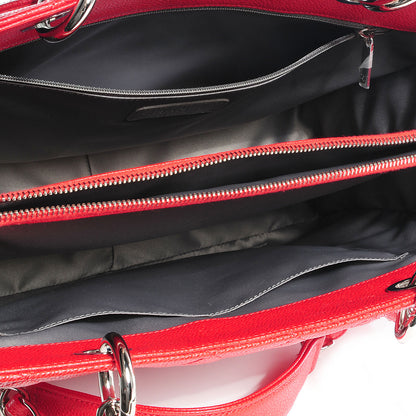 Chanel Caviar Grand Shopping Tote GST Red 6 of 8