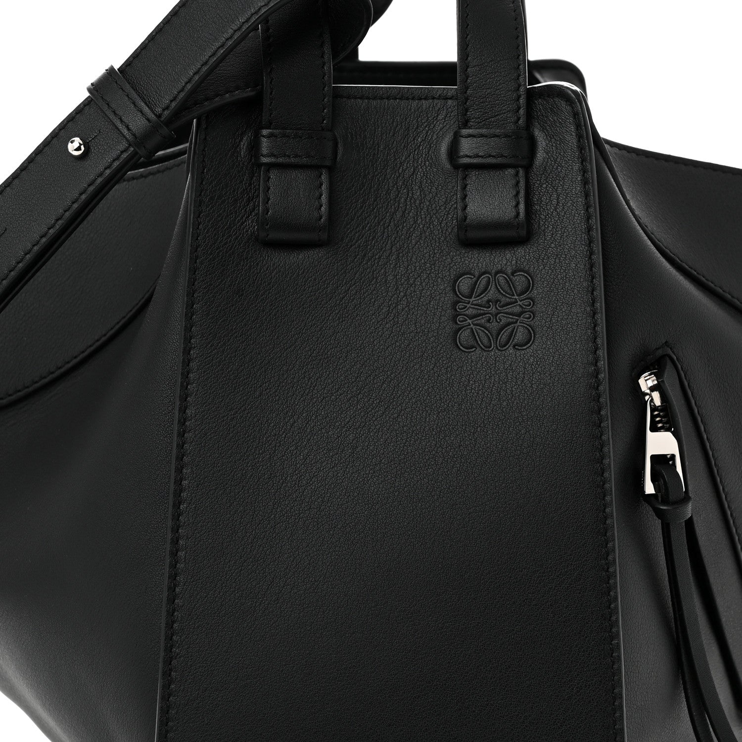 Loewe Calfskin Small Hammock Shoulder Bag Black 8 of 10