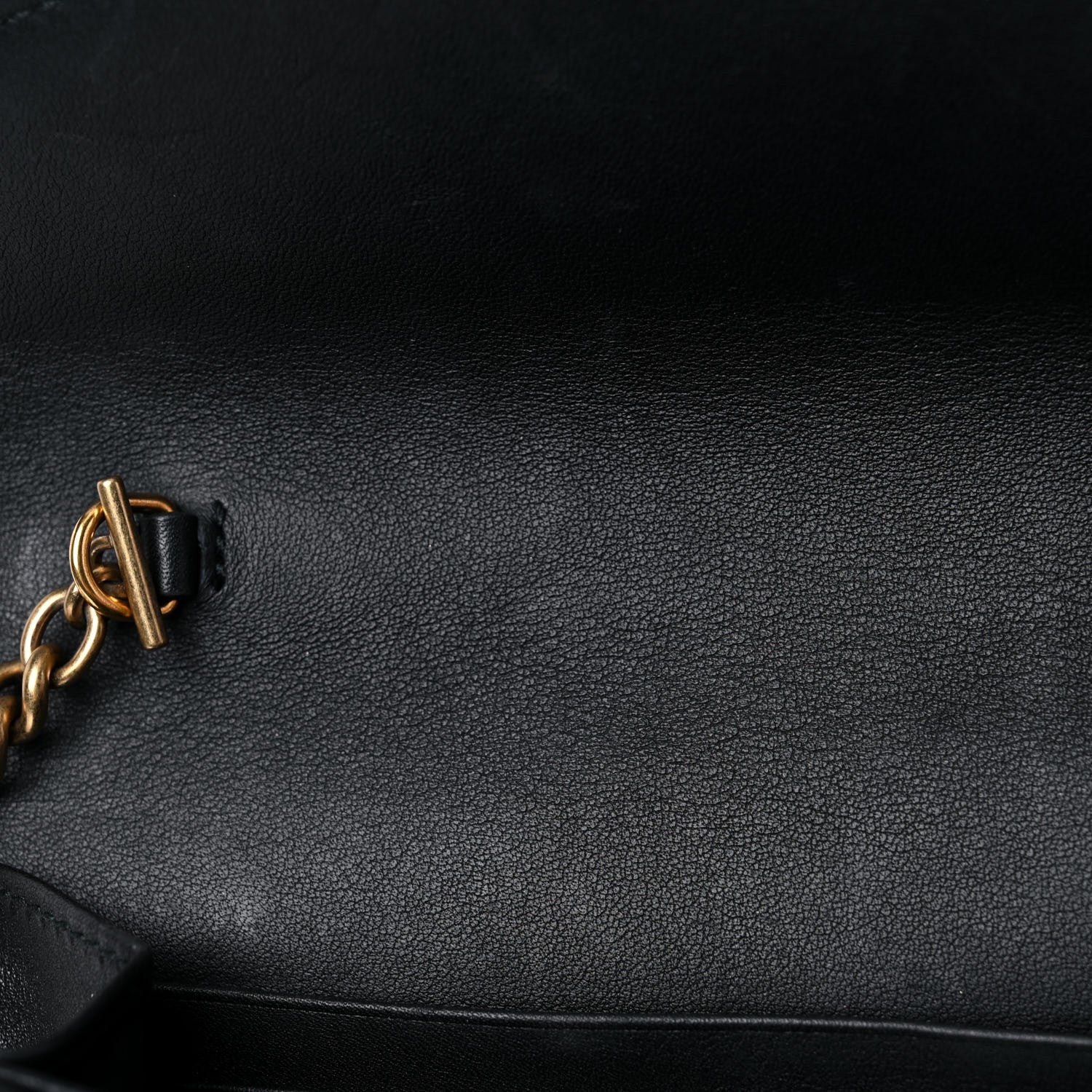 Gucci Velvet Matelasse GG Marmont Chain Wallet Black 12 of 24