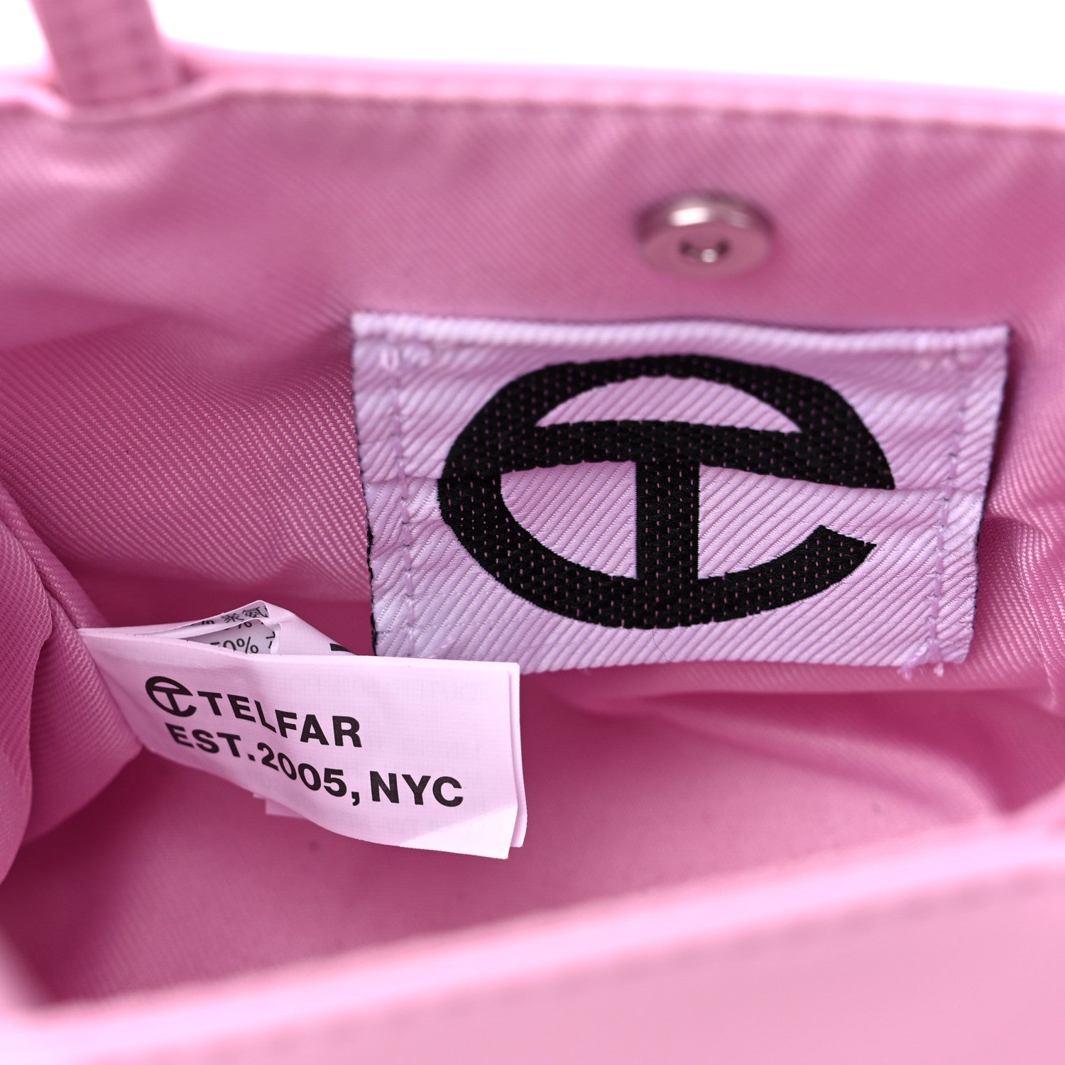Telfar Vegan Leather Small Shopping Bag Bubblegum 7 of 9