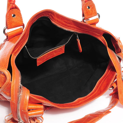 Balenciaga Agneau Giant 21 Silver Hardware City Mandarine 5 of 13