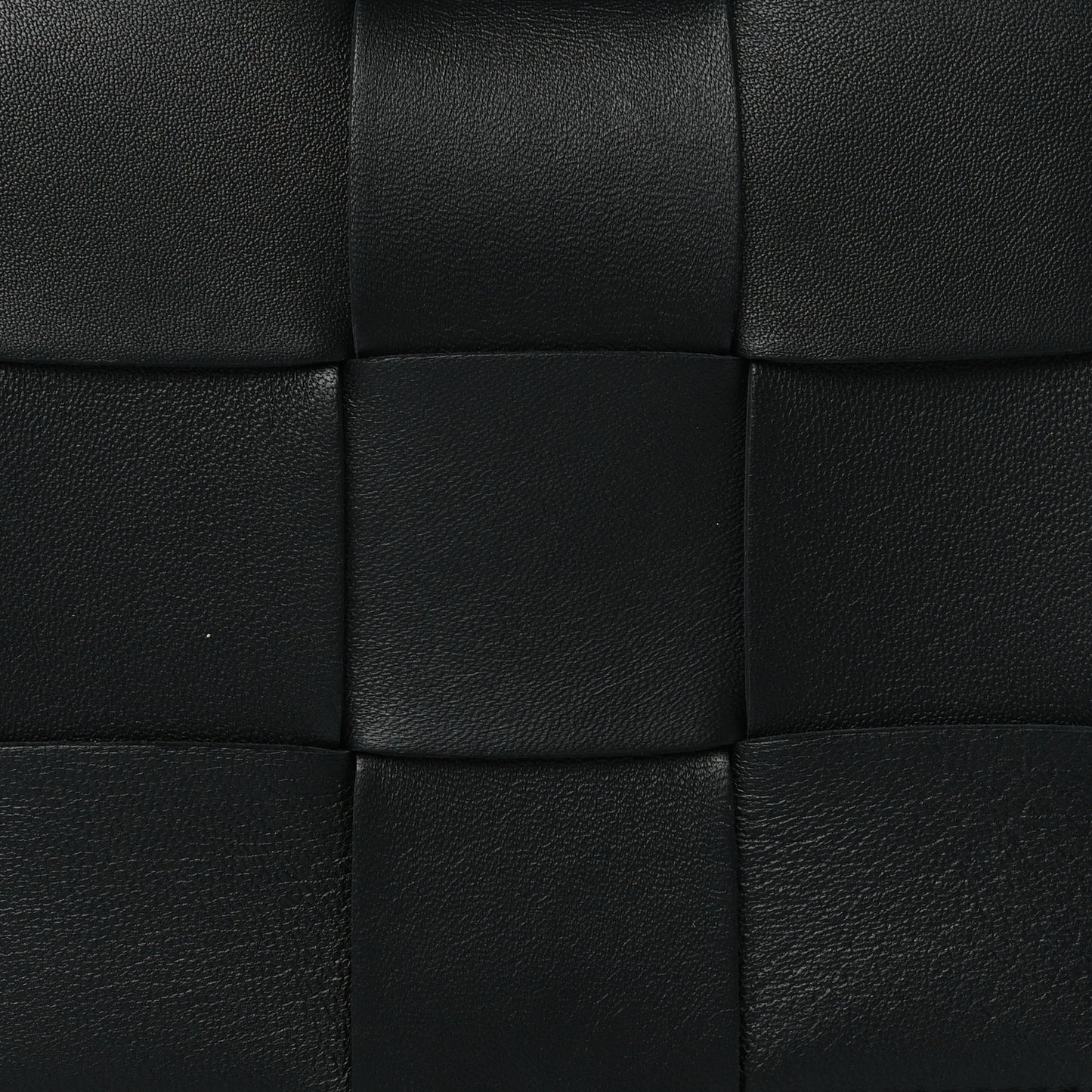 Lambskin Maxi Intrecciato Cassette Crossbody Bag Black