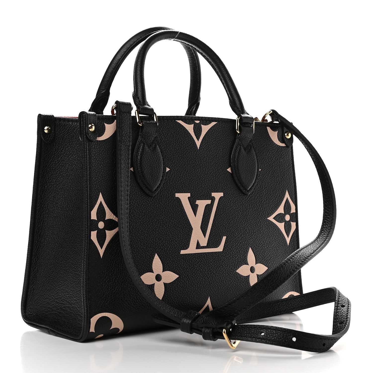 Louis Vuitton Empreinte Monogram Giant Onthego PM Black Beige 3 of 8