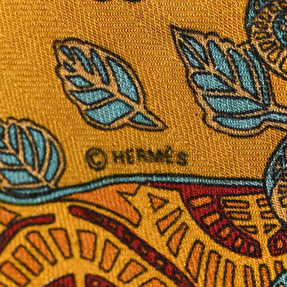 Hermes Cashmere Silk Art Des Steppes 140 Shawl 4 of 11