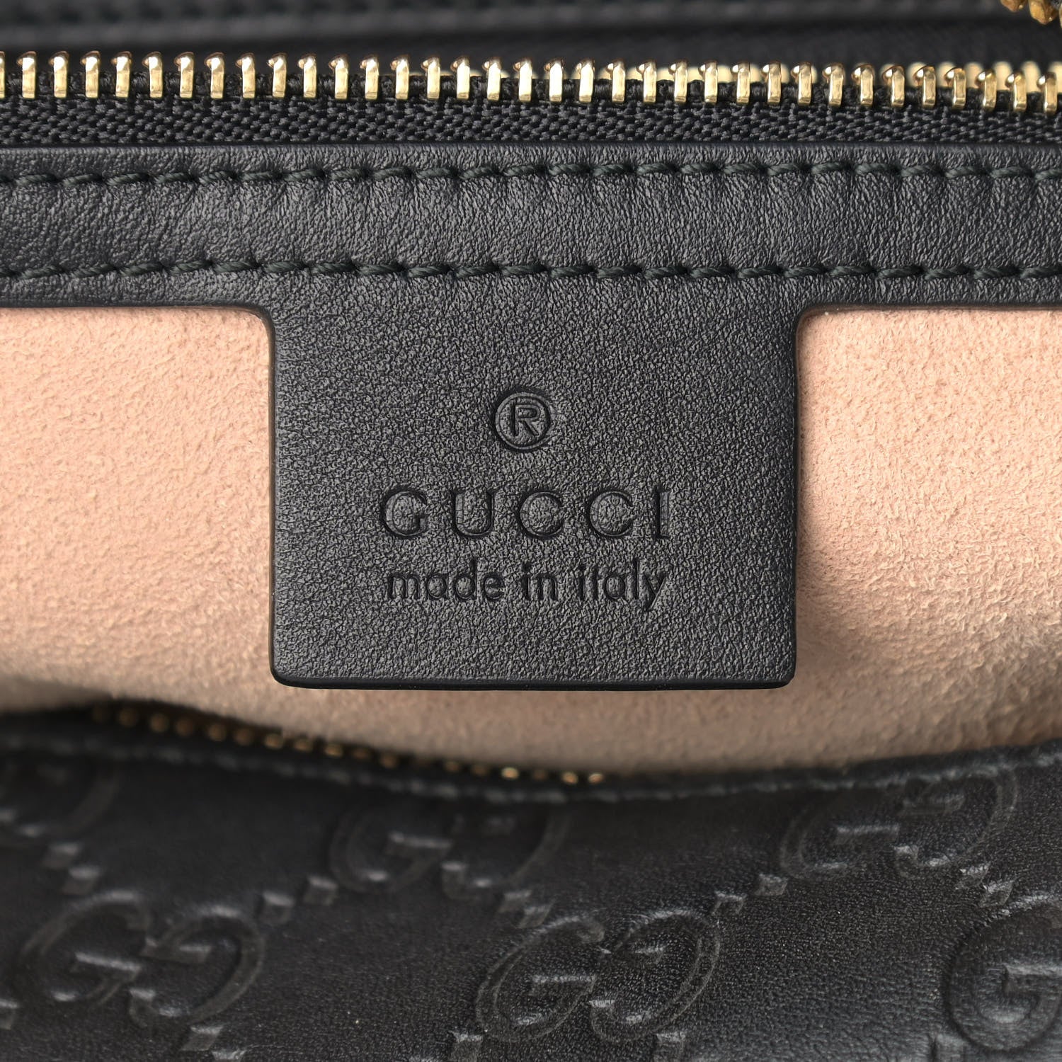 Gucci Guccissima Signature Large Linea A Hobo Black 6 of 12