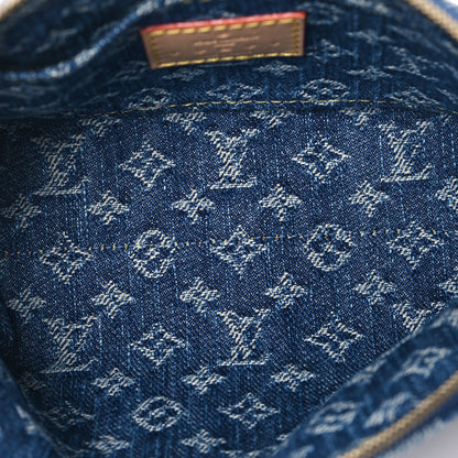 Louis Vuitton Denim Giant Monogram Pochette Cosmetique PM Denim Blue 5 of 8