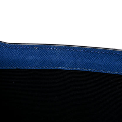 Prada Saffiano Lock Crossbody Bleu 14 of 21