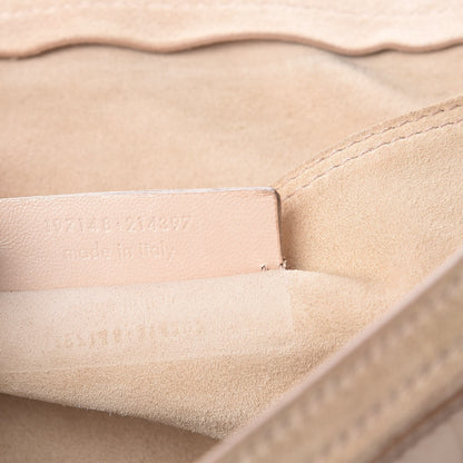 Saint Laurent Nubuck Croc Embossed Large Muse Two Beige 8 of 20