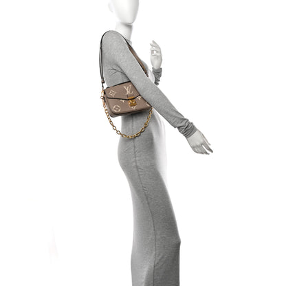 Louis Vuitton Empreinte Monogram Giant Pochette Metis East West Tourterelle Creme 2 of 11