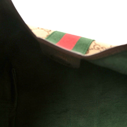 Gucci Monogram Web Small Giglio Tote Bag Beige Dark Brown 6 of 10