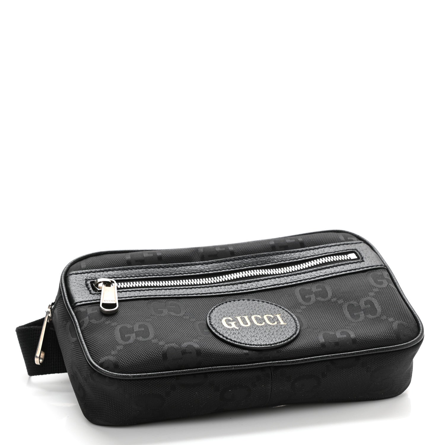 Gucci Econyl Nylon Monogram Off The Grid Belt Bag Black 4 of 9
