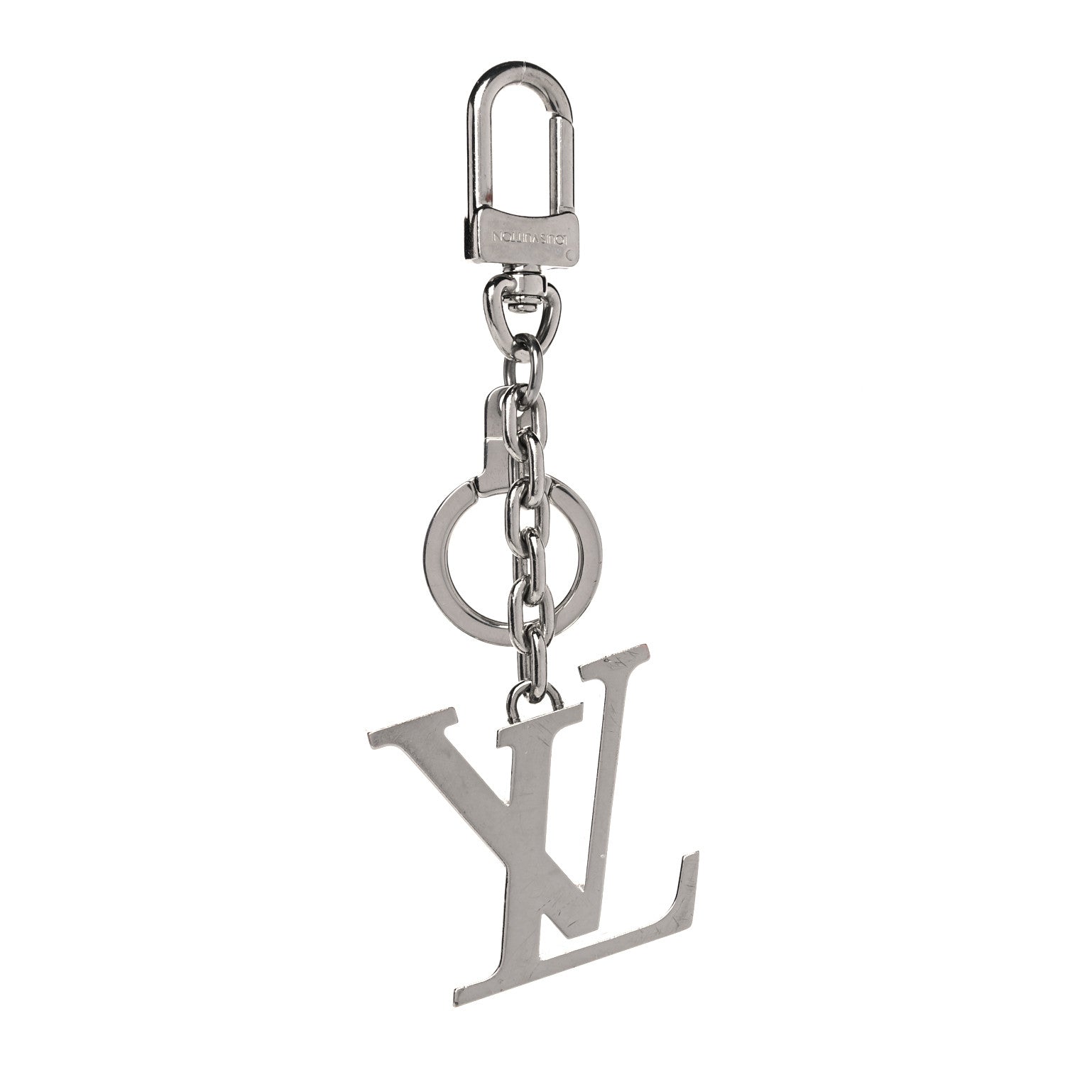 Louis Vuitton LV Facettes Bag Charm Key Holder Silver 1 of 10