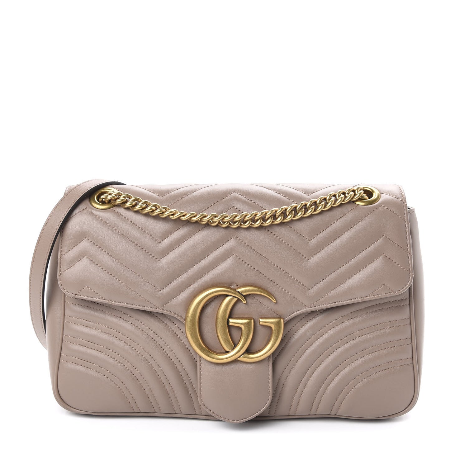 Calfskin Matelasse Medium GG Marmont Shoulder Bag Porcelain Rose