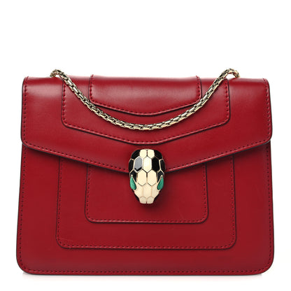 Bulgari Calfskin Serpenti Forever Crossbody Bag Ruby Red 1 of 8