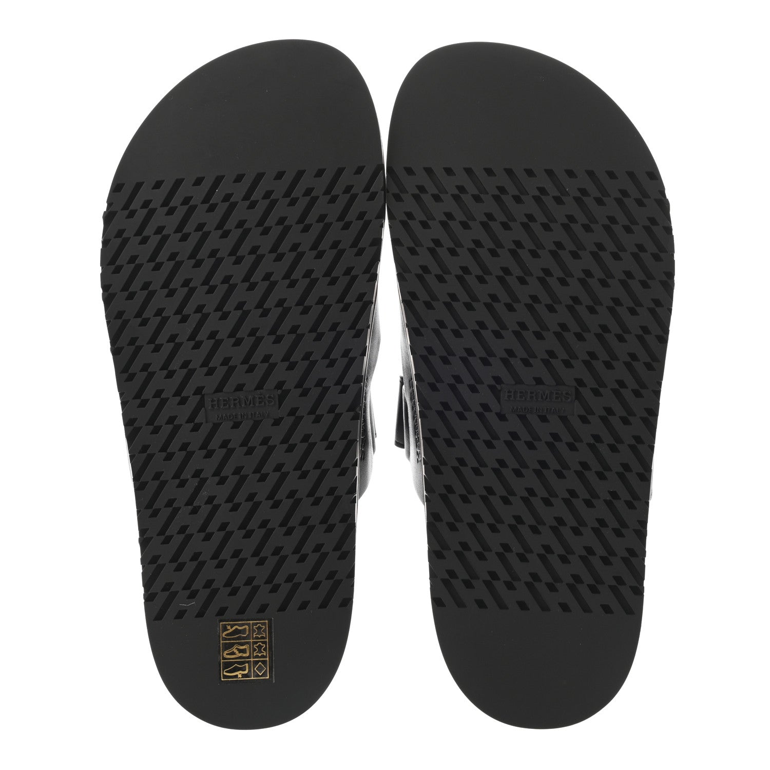 Hermes Calfskin Womens Chypre Sandals 39 Black 5 of 15
