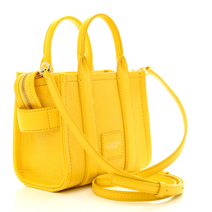 Marc Jacobs Grained Calfskin Micro The Tote Bag Yellow 3 of 10