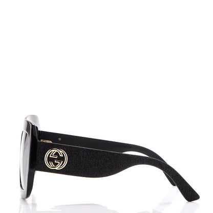 Gucci Square Frame GG0102S Sunglasses Glitter Black 3 of 8