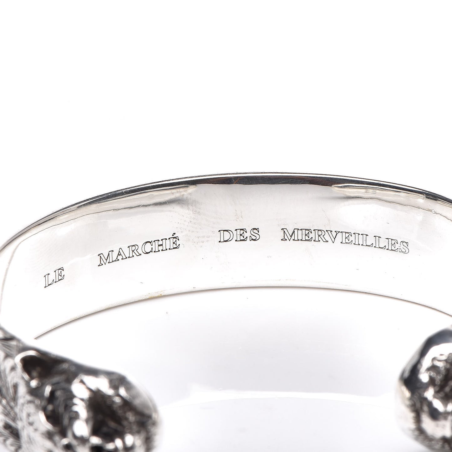 Sterling Silver Crystal Le Marche Des Merveilles Tiger Cuff Bracelet Orange