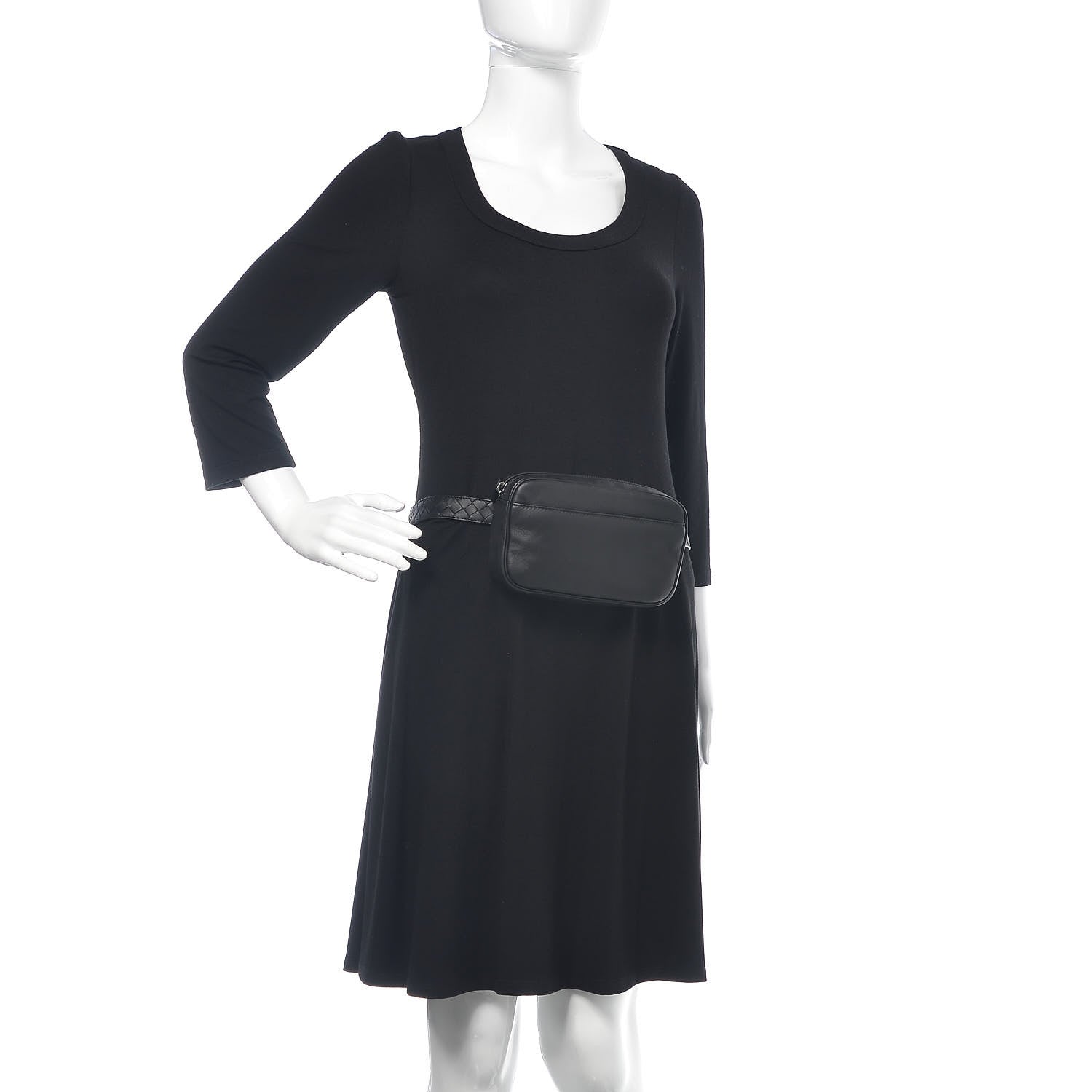 Bottega Veneta Nappa Intrecciato Belt Bag Black 2 of 10