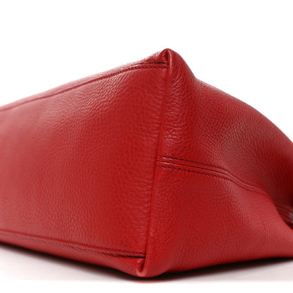 Gucci Pebbled Calfskin Medium Soho Chain Shoulder Bag Tabasco Red 18 of 19