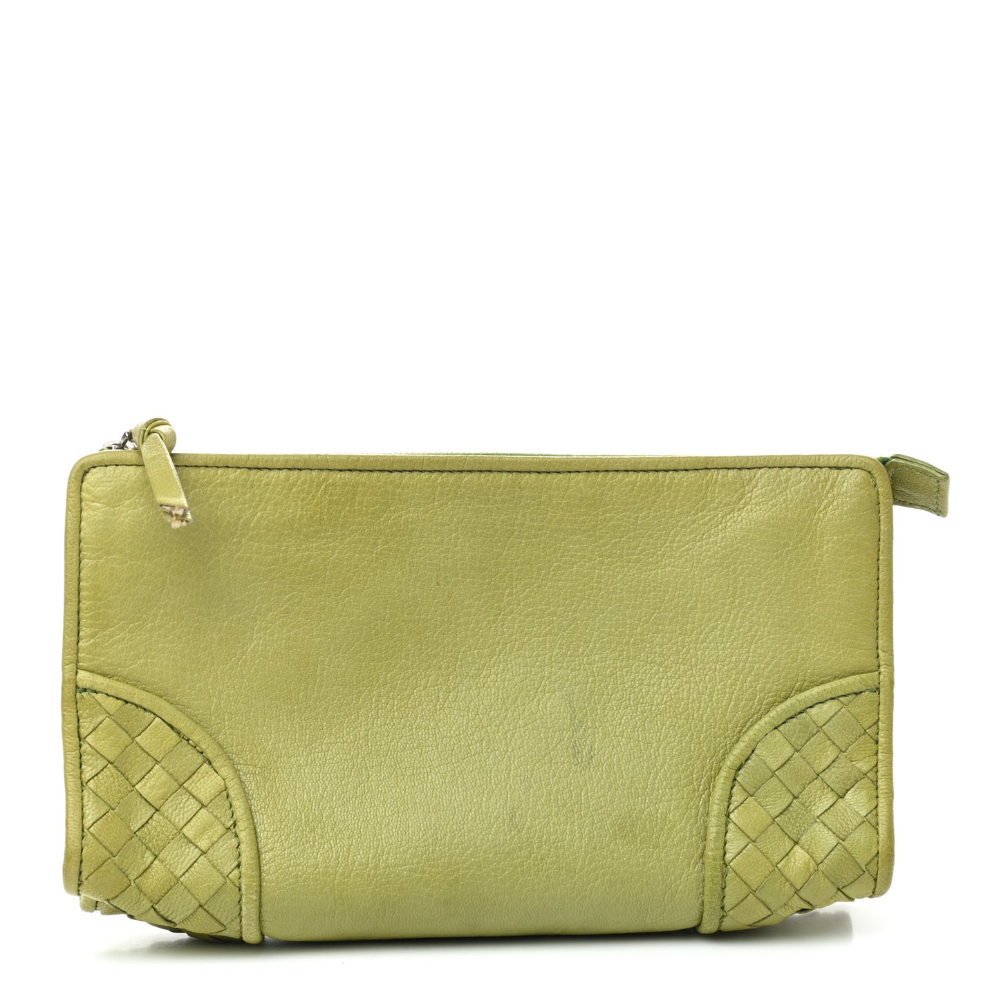 Nappa Intrecciato Small Cosmetic Pouch Mela