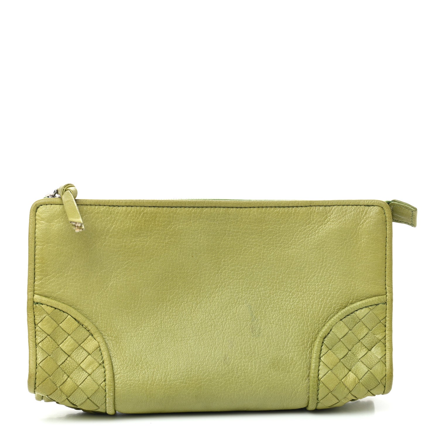 Bottega Veneta Nappa Intrecciato Small Cosmetic Pouch Mela 1 of 8