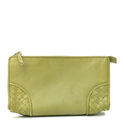 Bottega Veneta Nappa Intrecciato Small Cosmetic Pouch Mela 1 of 8