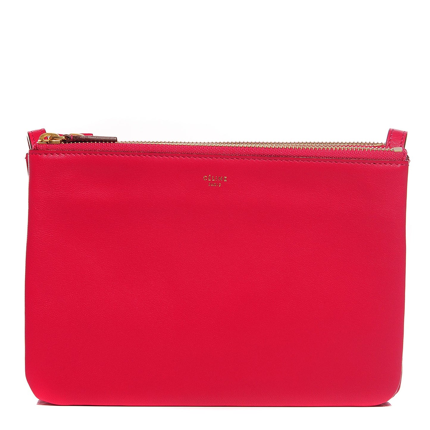 Lambskin Small Trio Crossbody Bag Fuchsia