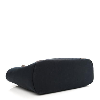 Hermes Canvas The Grooming Bag Bleu Navy Feu 6 of 15