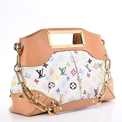 Louis Vuitton Monogram Multicolor Judy MM White 3 of 9