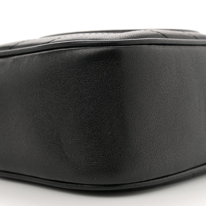 Gucci Sakai Be Green Calfskin Diagonal Stitched Small Blondie Shoulder Bag Black 9 of 10