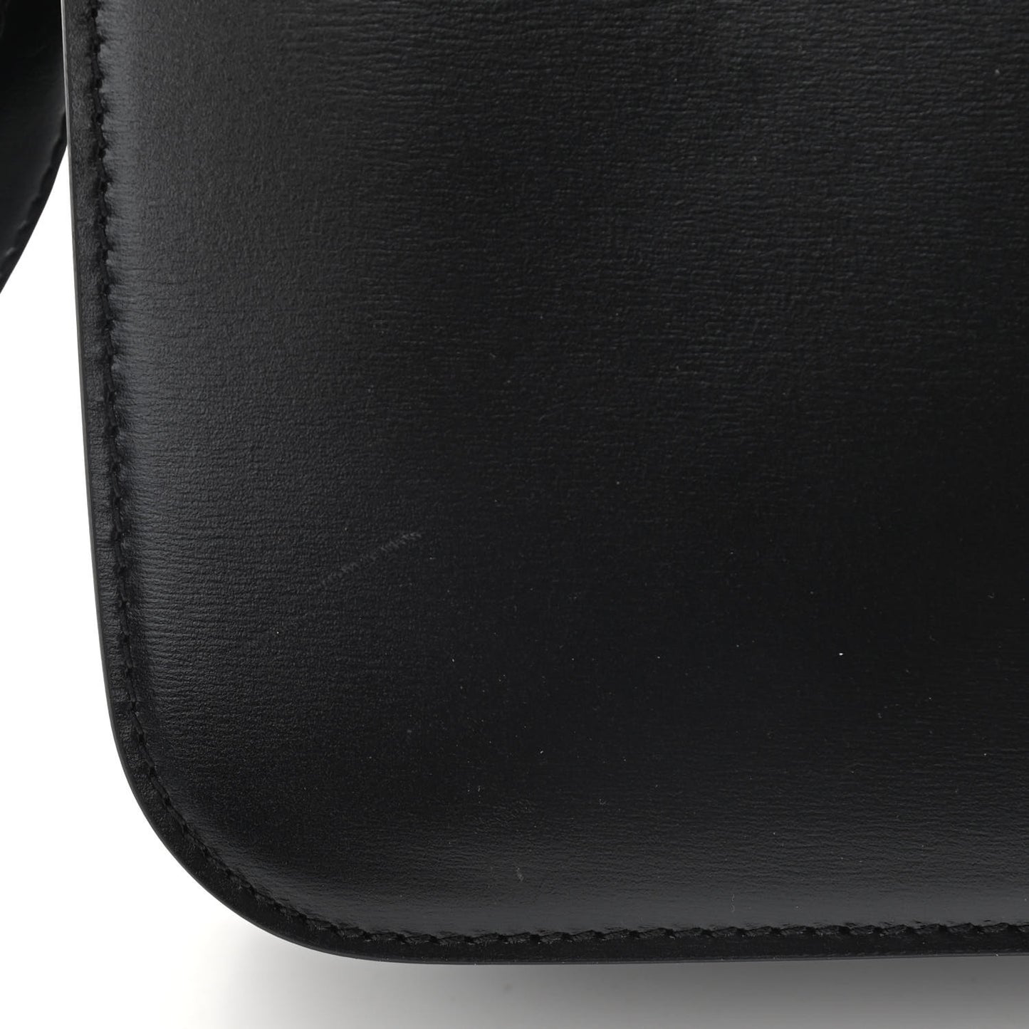 Shiny Calfskin Large Triomphe Black