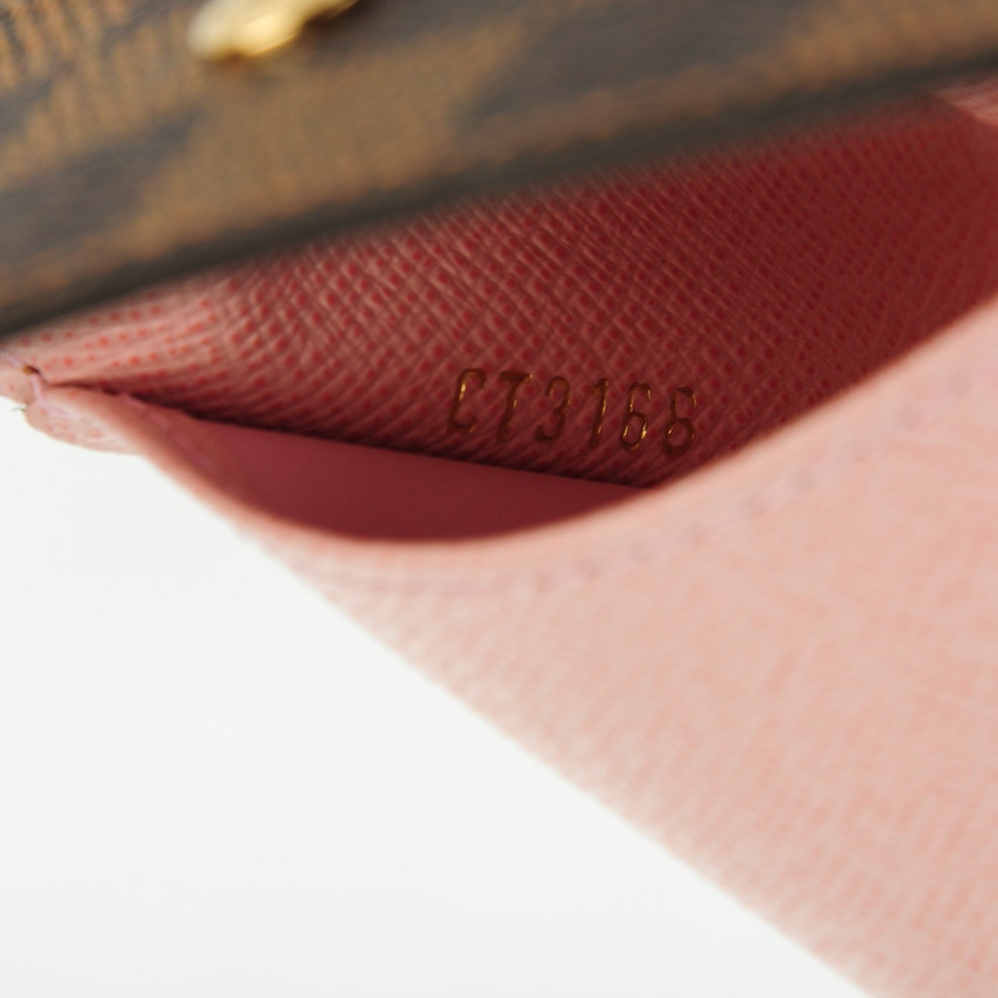 Damier Ebene Multicles 6 Key Holder Rose Ballerine