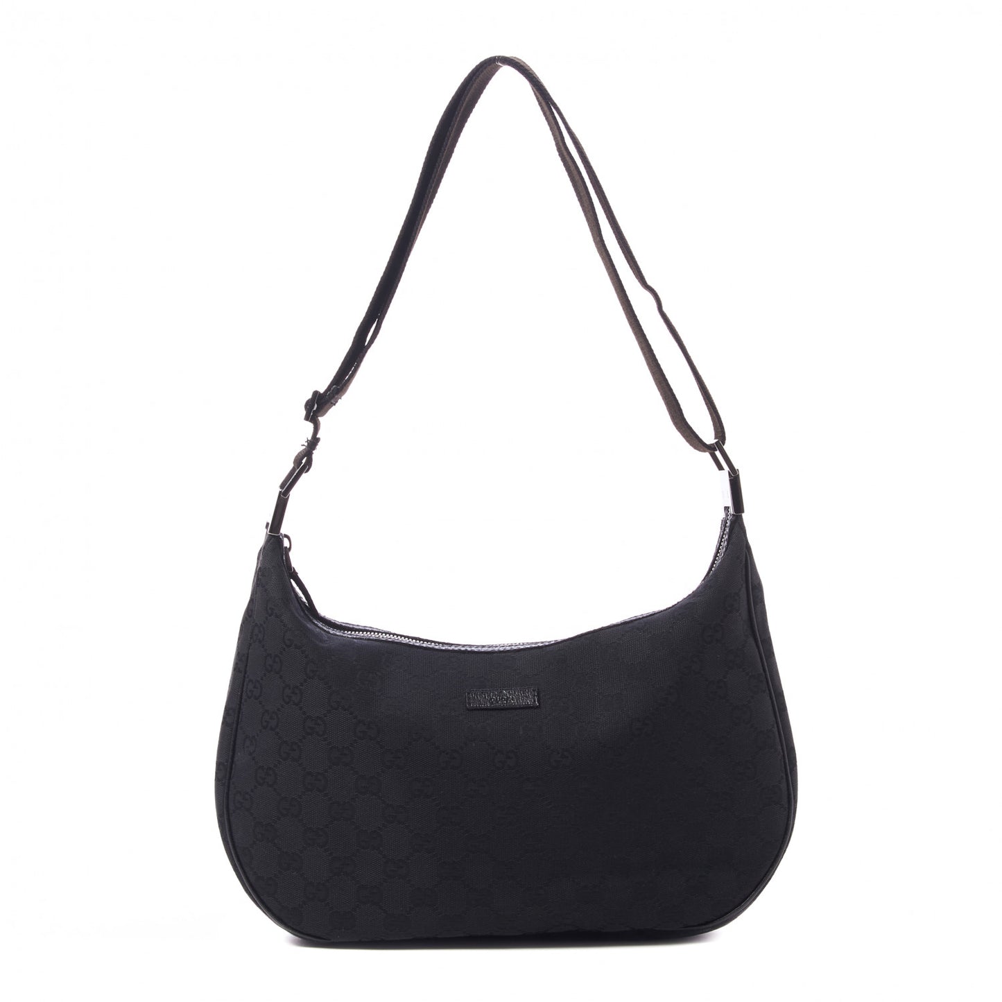 Monogram Medium Half Moon Hobo Black
