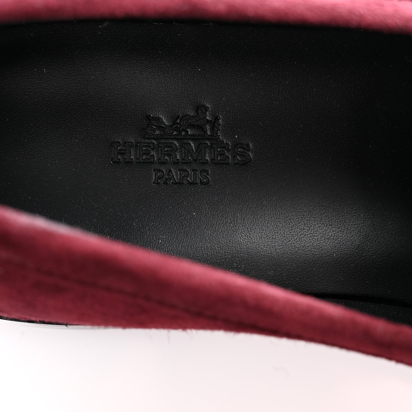 Suede Goatskin Womens Hot Loafer 38.5 Marron Mahogany