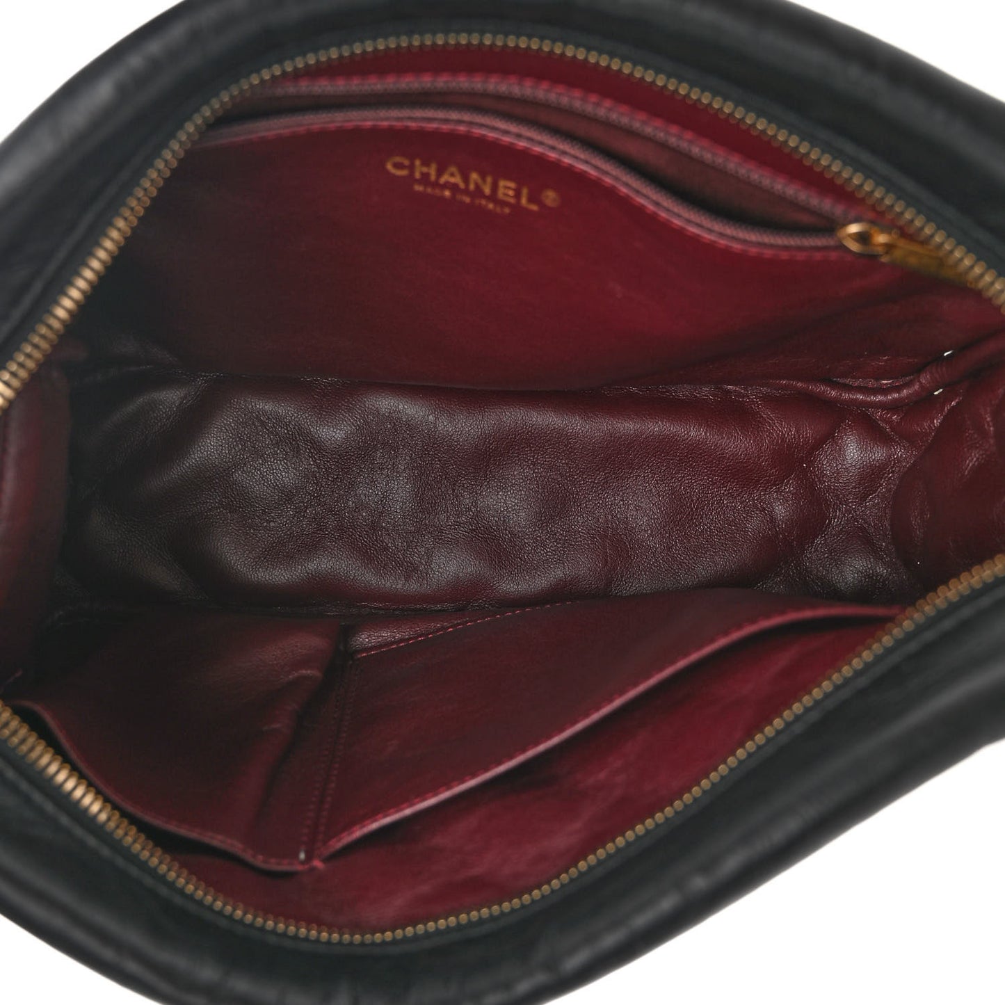 Aged Calfskin Quilted Medium Reissue Camera Case Black