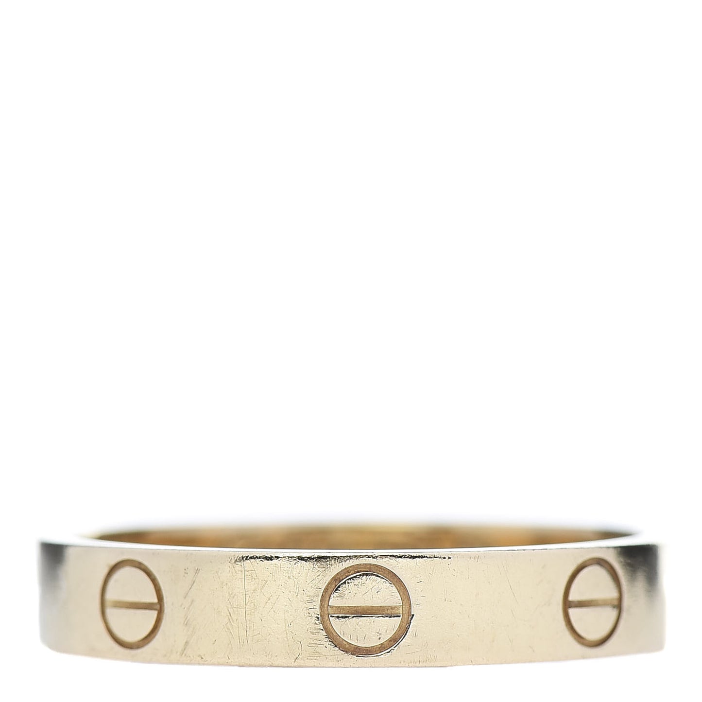 18K Yellow Gold 3.5mm LOVE Wedding Band Ring 58 8.5