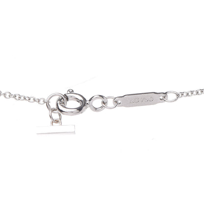 Tiffany 18K White Gold Diamond T Smile Pendant Necklace 5 of 7