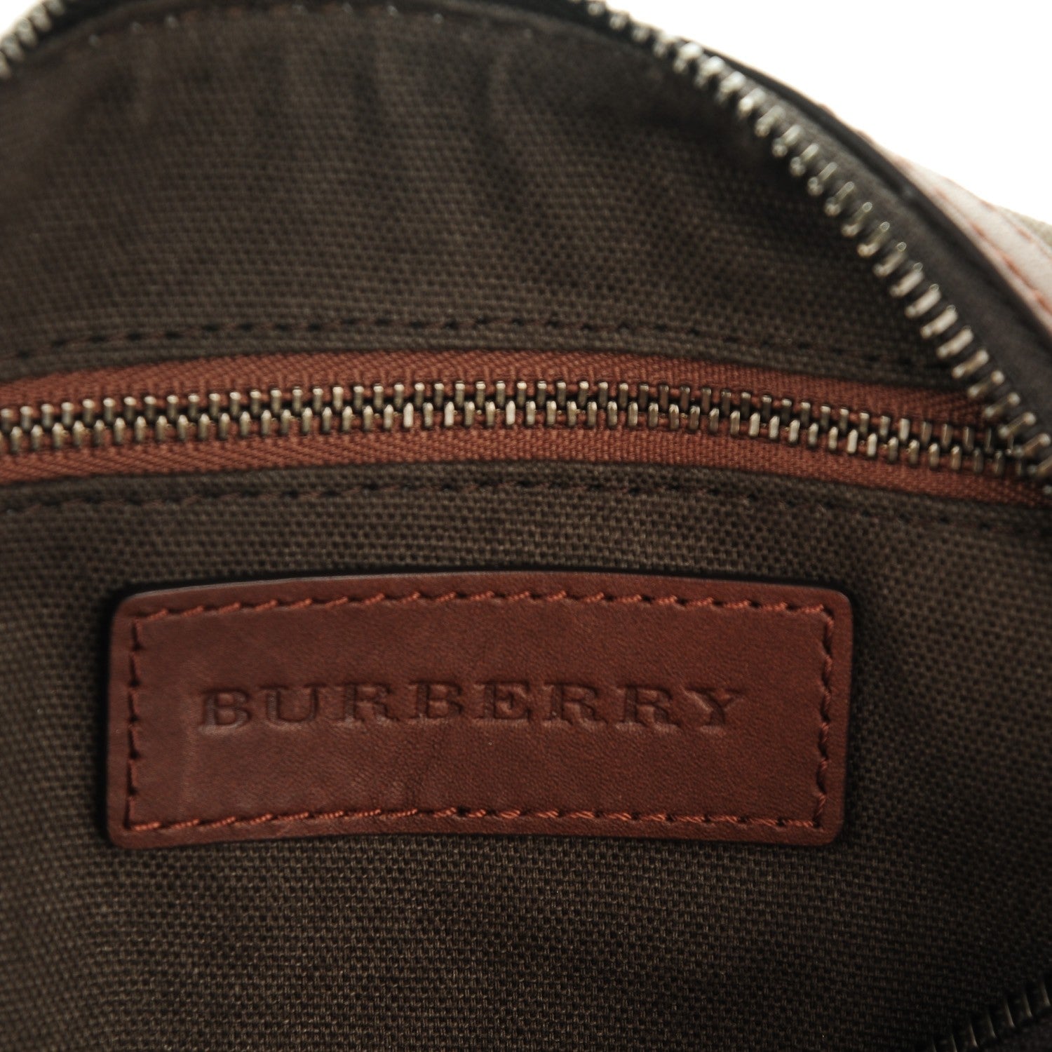 Burberry Smoked Check Small Chester Bowling Bag Brown 6 of 8