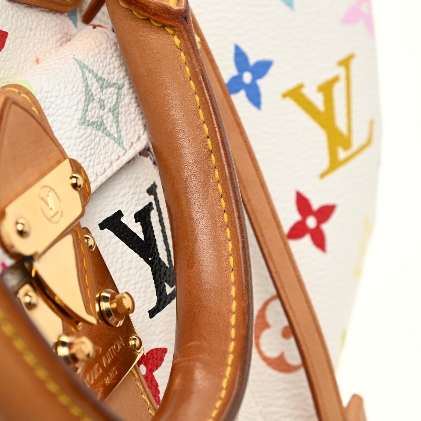 Monogram Multicolor Speedy 30 White
