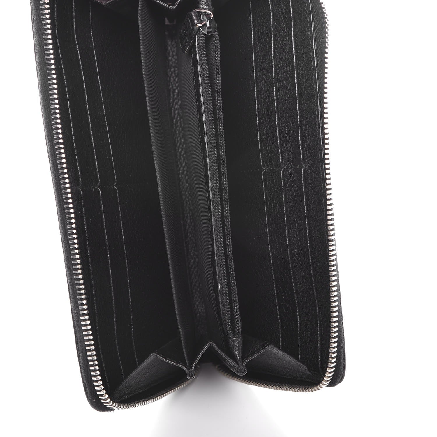 Saint Laurent Calfskin Studded Belle de Jour Long Wallet Black 5 of 10