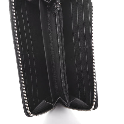 Saint Laurent Calfskin Studded Belle de Jour Long Wallet Black 5 of 10