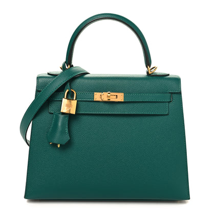 Hermes Epsom Kelly Sellier 25 Malachite 1 of 12