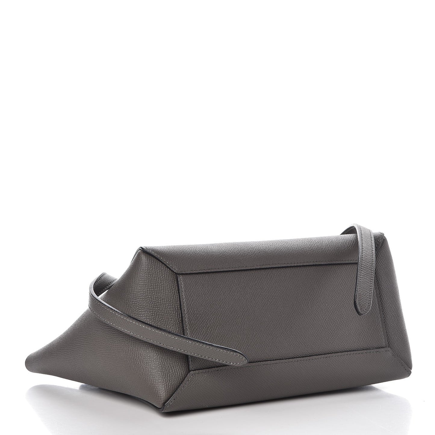 Baby Grained Calfskin Micro Belt Bag Grey
