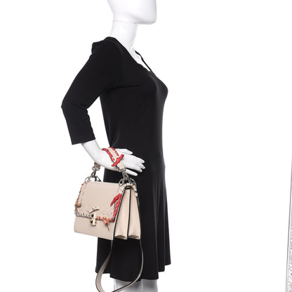 Fendi Vitello Liberty Whipstitch Bow Kan I Shoulder Bag Camelia Fiamma 3 of 10