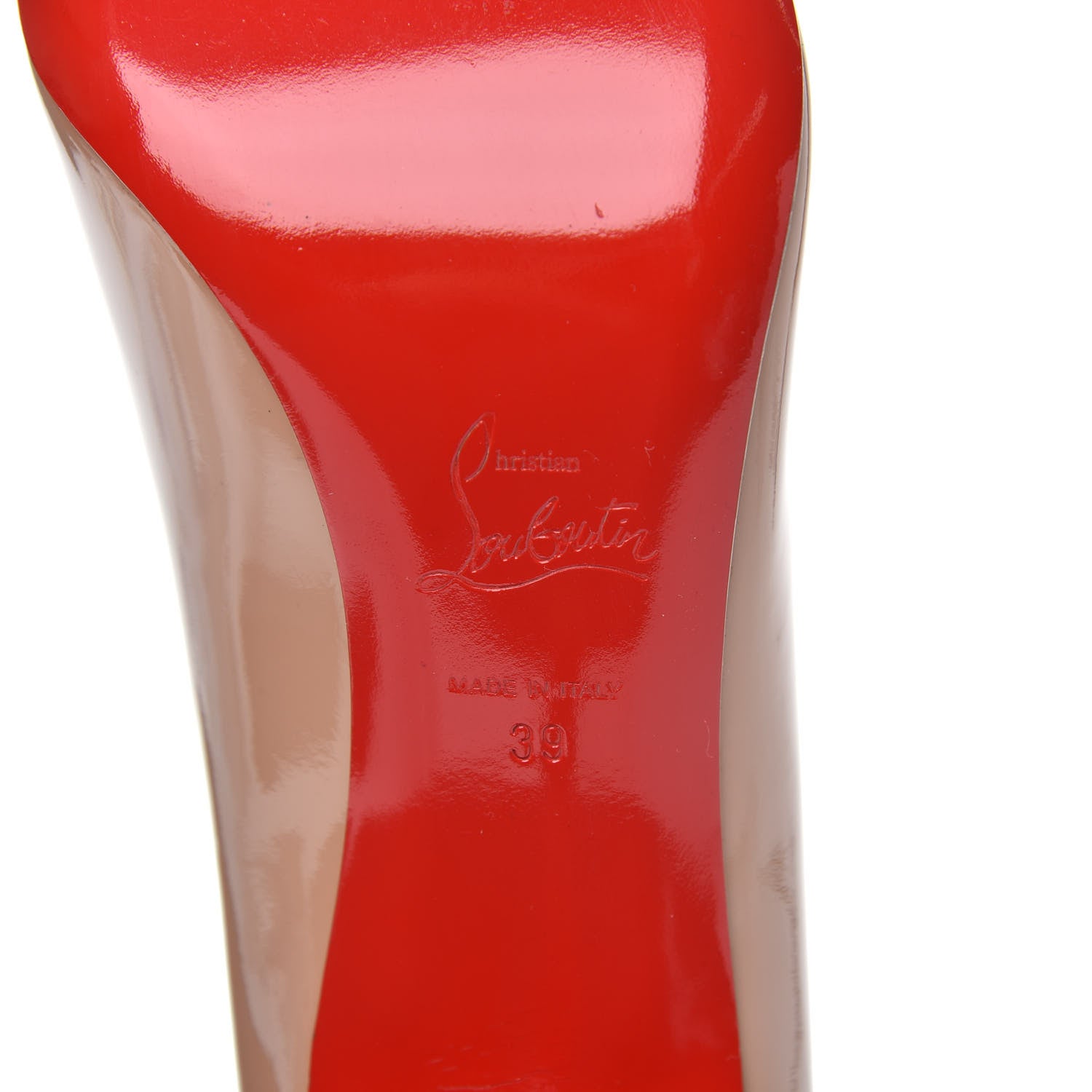 Christian Louboutin Patent Pigalle 85 Pumps 39 Nude 7 of 8