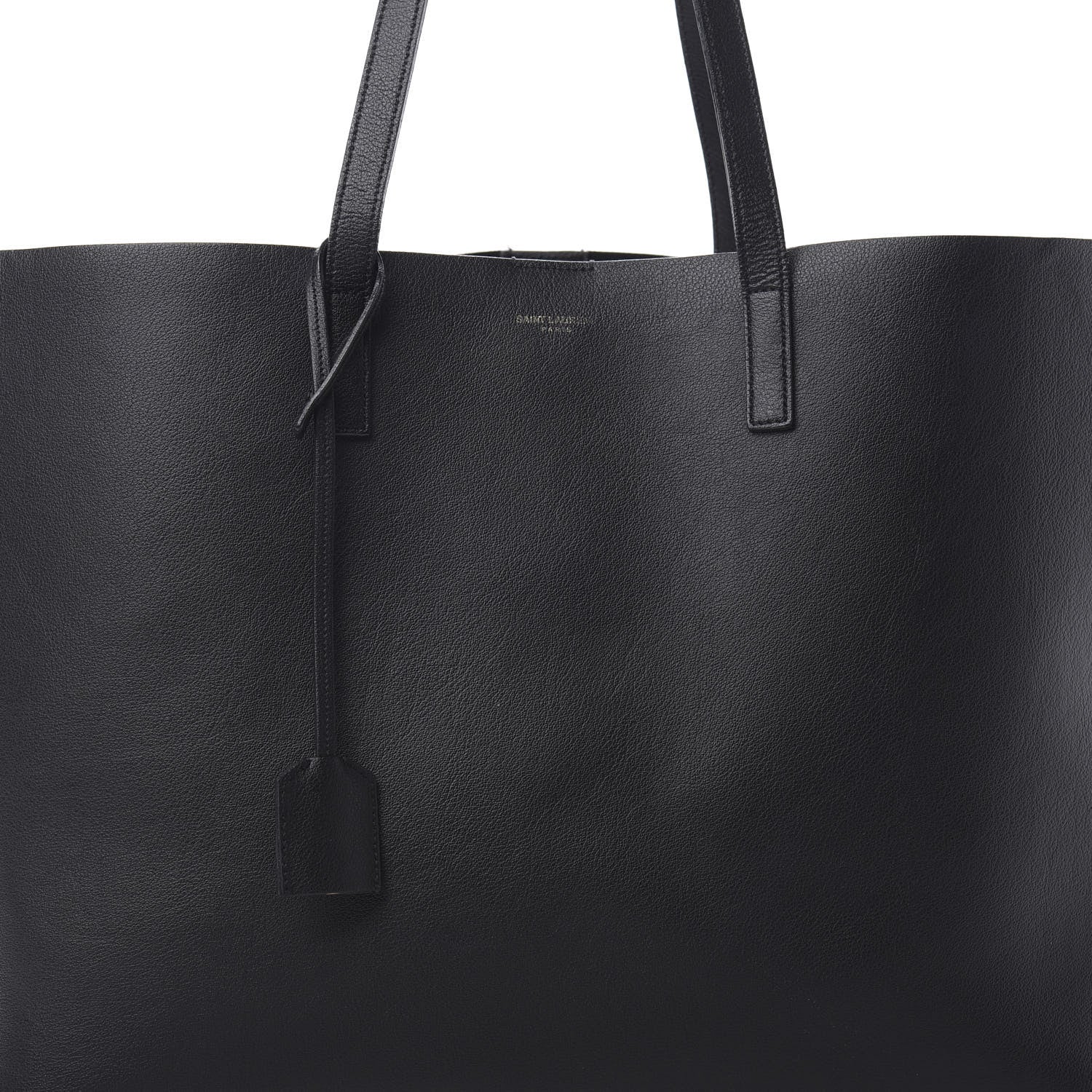 Saint Laurent Calfskin Large Shopping Tote Black 8 of 16