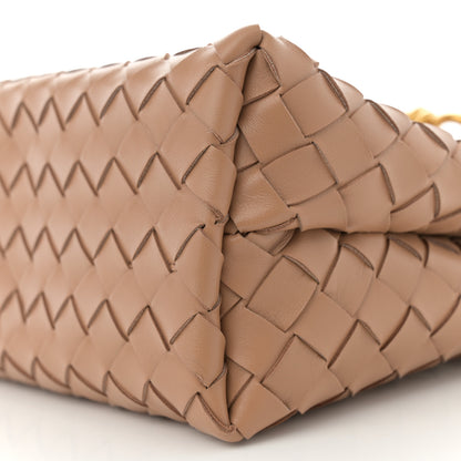 Bottega Veneta Nappa Intrecciato Small Andiamo Shoulder Bag Biscuit 9 of 9